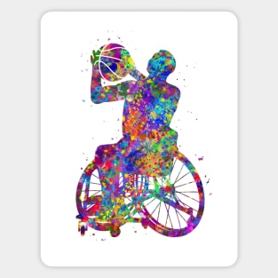 Wheelchair basketball Magnet